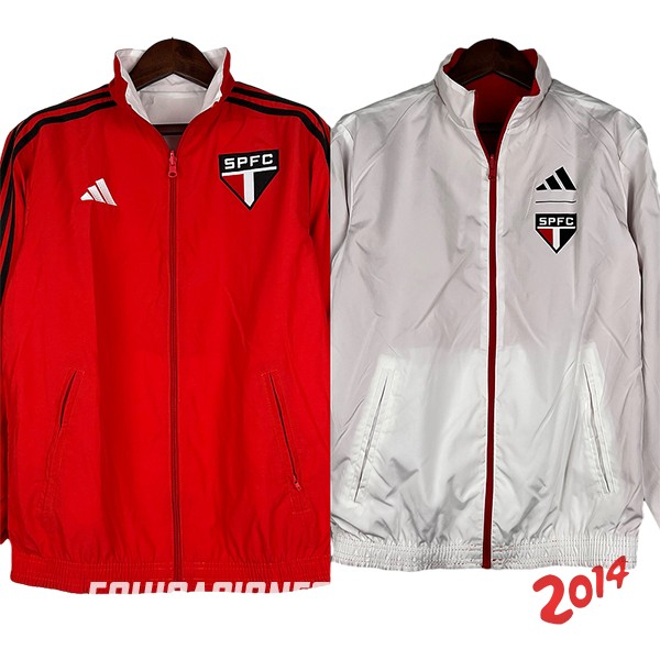 Chandal Del Sao Paulo Rojo Blanco 2023/2024