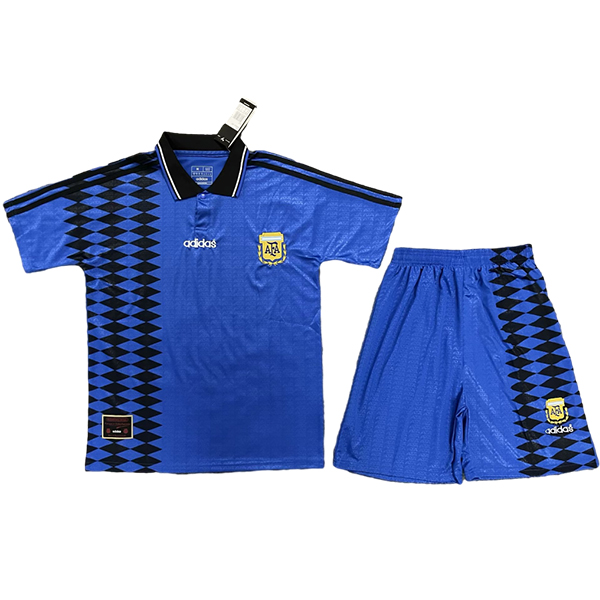 Retro Camiseta Del Conjunto Completo Argentina Segunda 1994