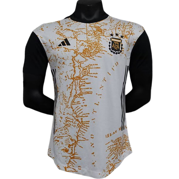 Tailandia Camiseta Del Argentina Especial Jugadores Negro Amarillo 2024