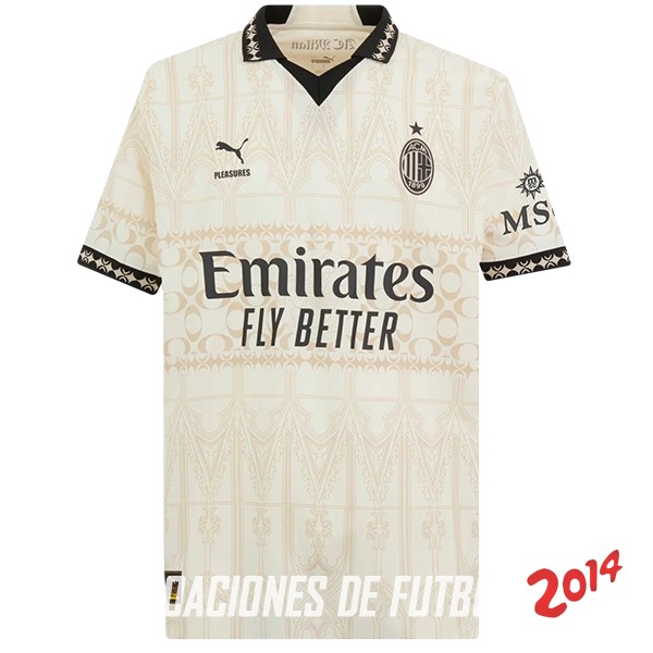 Tailandia Cuarta Camiseta AC Milan 2023/2024 Amarillo