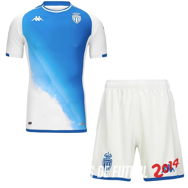 Camiseta Del AS Monaco Nino Segunda 2023/2024