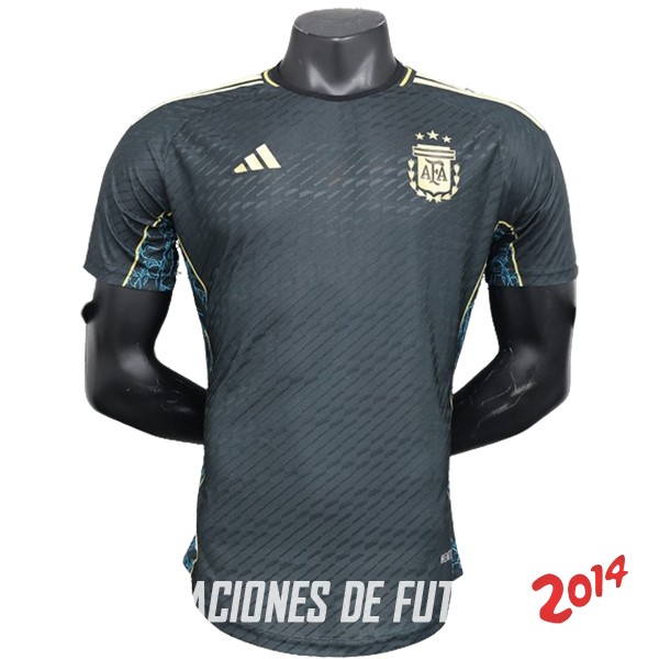 Camiseta Del Argentina Especial Jugadores 2024 Negro Verde