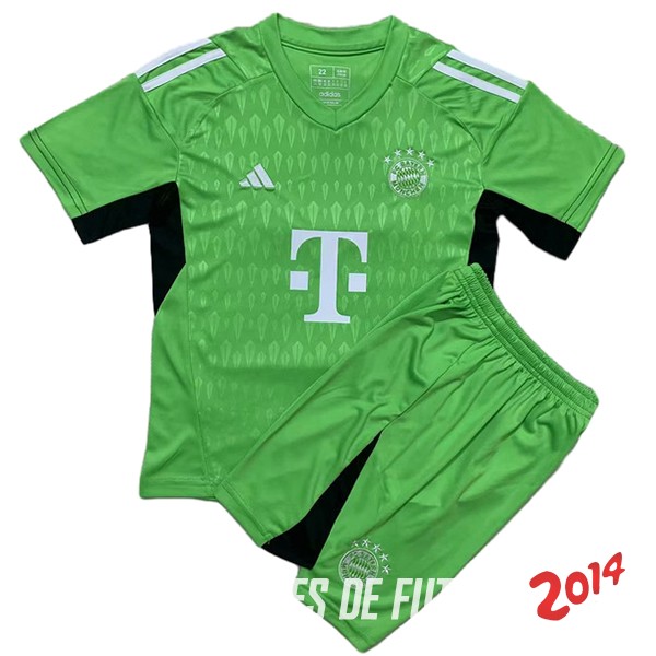 Camiseta Del Conjunto Completo Hombre Bayern Múnich Portero 2023/2024 Verde