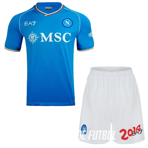 Camiseta Del Conjunto Completo Hombre Napoli Primera 2023/2024