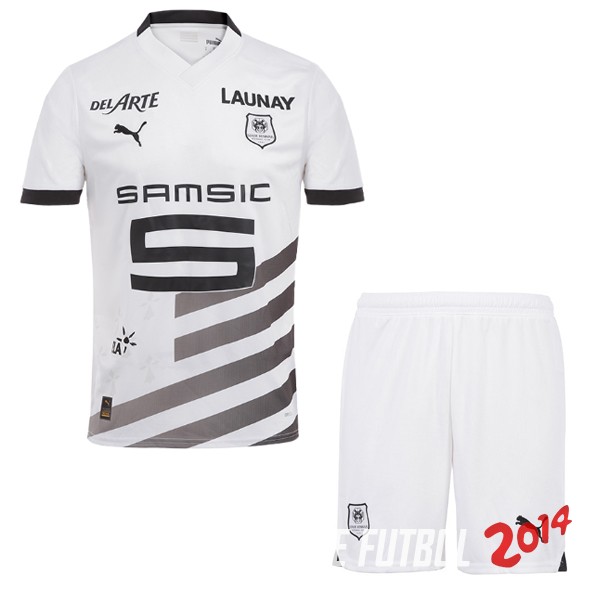 Camiseta Del Conjunto Completo Hombre Rennais Segunda 2023/2024