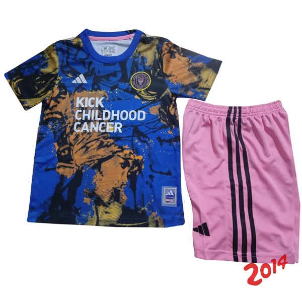 Camiseta Del Inter Miami Nino Especial 2023/2024 Azul Rosa