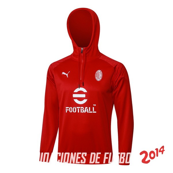 Chaqueta Con Capucha AC Milan 2023/2024 Rojo