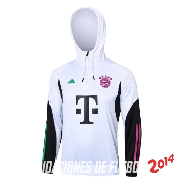 Chaqueta Con Capucha Bayern Múnich 2023/2024 Blanco Negro