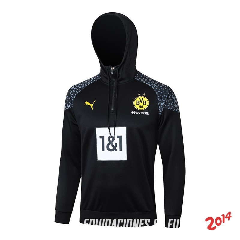 Chaqueta Con Capucha Borussia Dortmund 2023/2024 Negro Gris