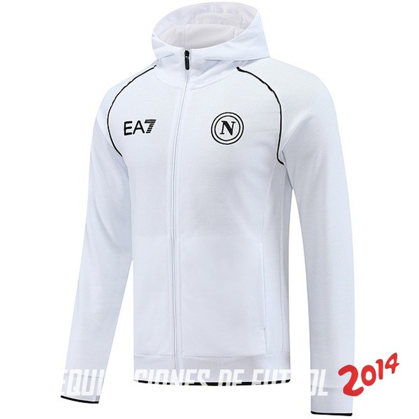 Chaqueta Con Capucha Napoli 2023/2024 Blanco