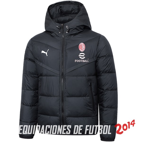 Chaqueta De Algodón AC Milan 2023/2024 Negro