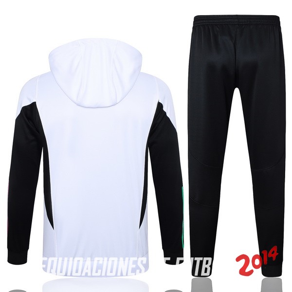 Conjunto Completo Chaqueta Con Capucha Bayern Múnich 2023/2024 Blanco Negro
