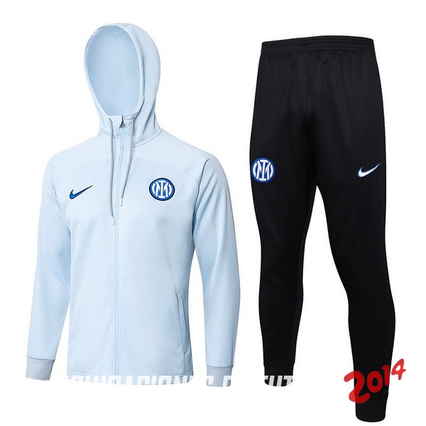 Conjunto Completo Chaqueta Con Capucha Inter Milán 2023/2024 Azul Negro