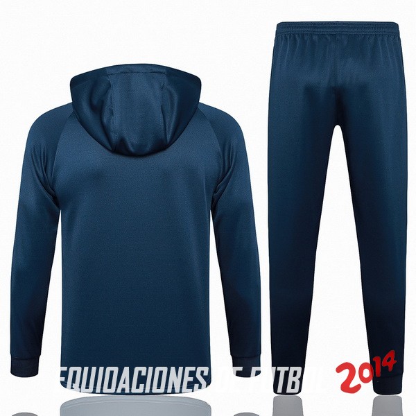 Conjunto Completo Chaqueta Con Capucha Niños Paris Saint Germain 2023 2024 Azul II Marino