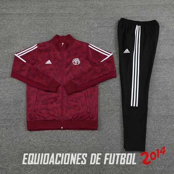 Conjunto Completo Ropa Deportiva Con Cremallera Larga Bayern Múnich 2023/2024 Negro Borgona