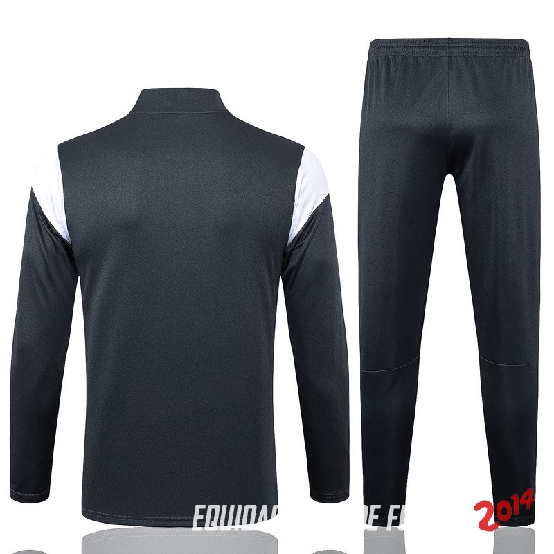 Conjunto Completo Sudadera Entrenamiento Borussia Dortmund 2023/2024 Gris Amarillo