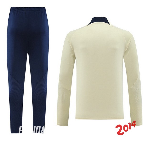 Conjunto Completo Sudadera Entrenamiento Paris Saint Germain 2023/2024 Amarillo Negro
