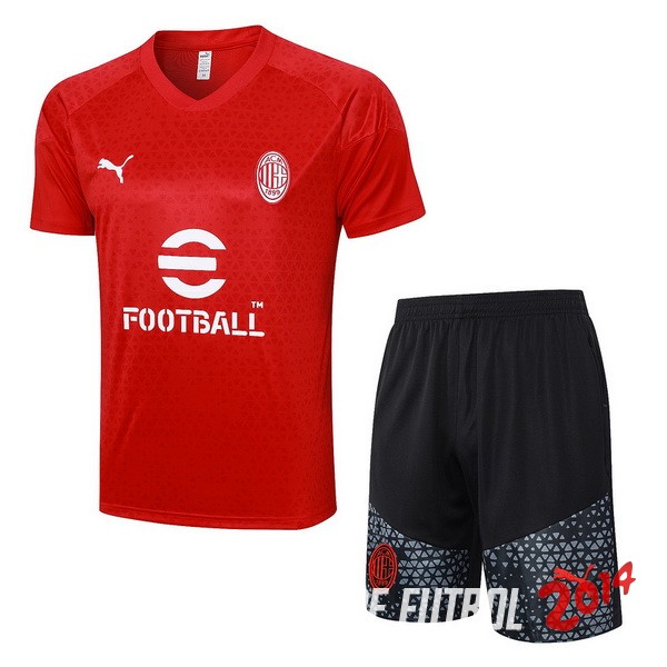 Entrenamiento Conjunto Completo AC Milan 2023/2024 Rojo Negro Gris