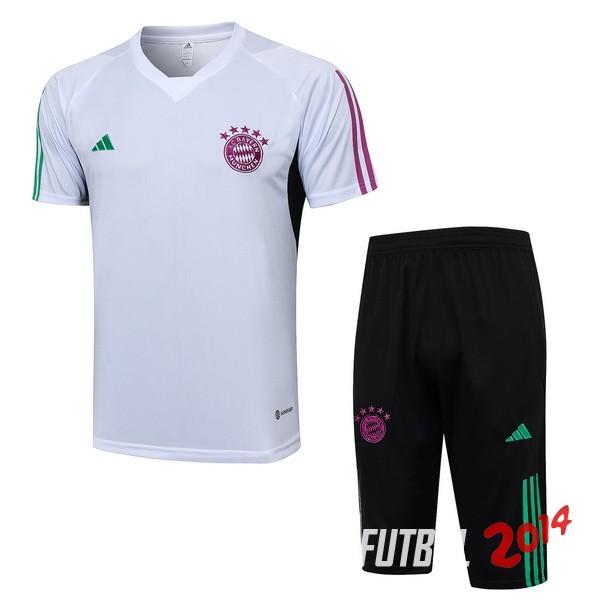 Entrenamiento Conjunto Completo Bayern Múnich 2023/2024 Blanco Negro Purpura