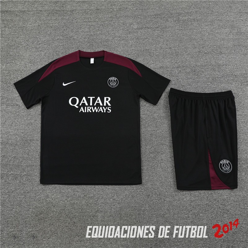 Entrenamiento Conjunto Completo Niños Paris Saint Germain 2023 2024 Negro Rojo