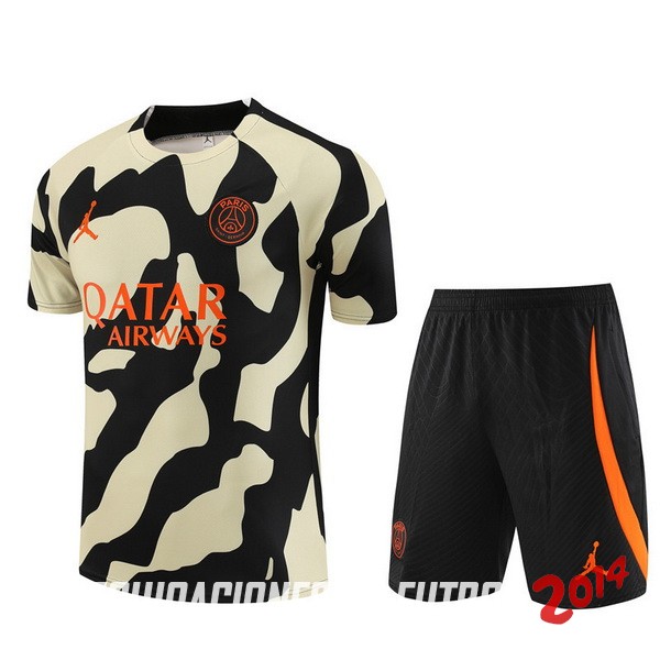 Entrenamiento Conjunto Completo Paris Saint Germain 2023/2024 Amarillo Negro Naranja