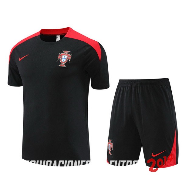 Entrenamiento Conjunto Completo Portugal 2024 Negro Rojo