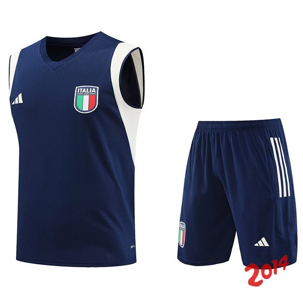 Entrenamiento Sin Mangas Conjunto Completo Italia 2023 Azul