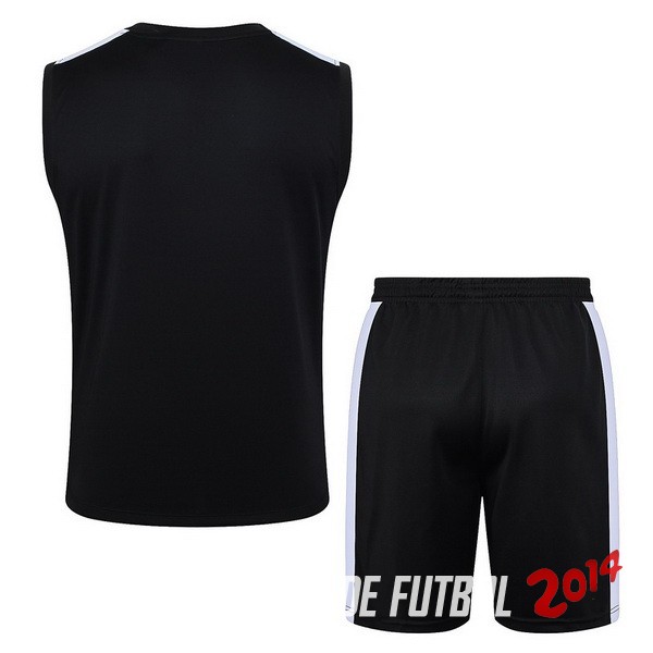 Entrenamiento Sin Mangas Conjunto Completo Paris Saint Germain 2023/2024 Negro Blanco