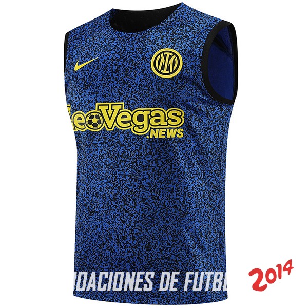 Entrenamiento Sin Mangas Inter Milán 2023/2024 Azul Amarillo