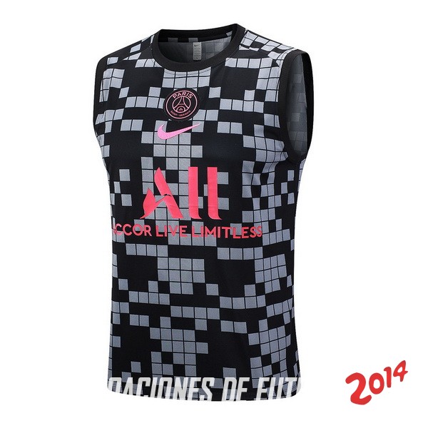 Entrenamiento Sin Mangas Paris Saint Germain 2023/2024 Gris Negro Rosa