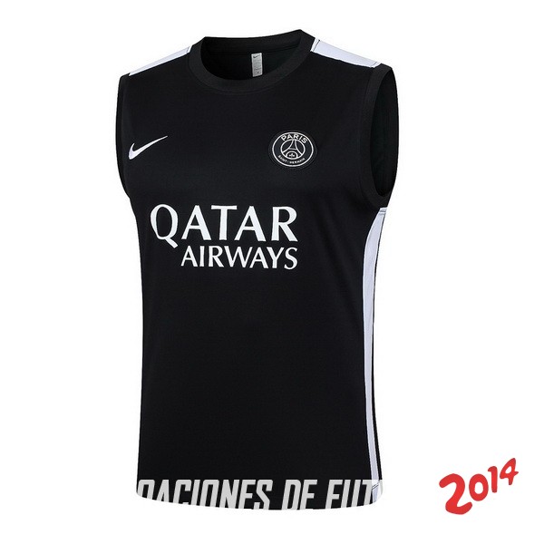 Entrenamiento Sin Mangas Paris Saint Germain 2023/2024 Negro Blanco