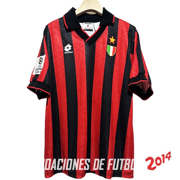 Retro Camiseta De AC Milan Primera 1994