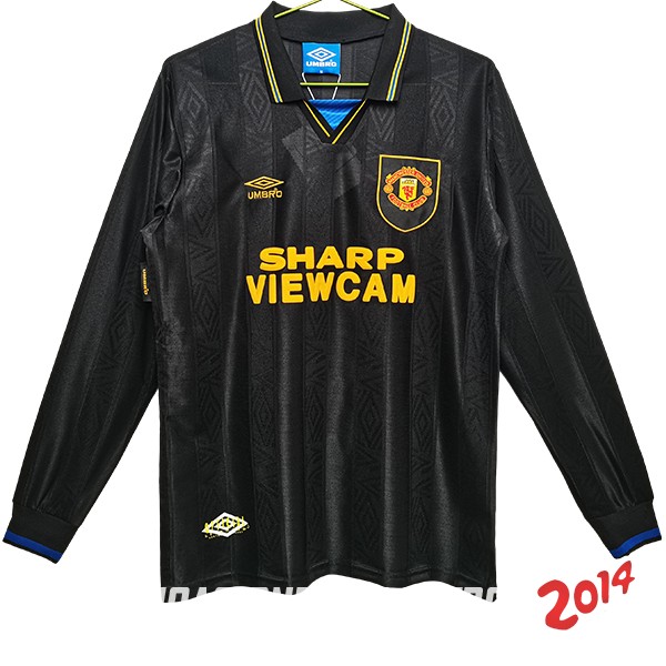 Retro Camiseta De Manchester United Segunda Manga Larga 1993/1994