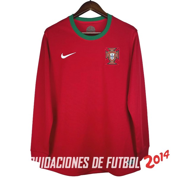 Retro Camiseta De Manga Larga Portugal Primera 2012