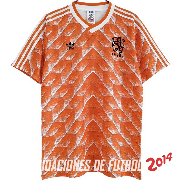 Retro Camiseta De Países Bajos Primera 1988