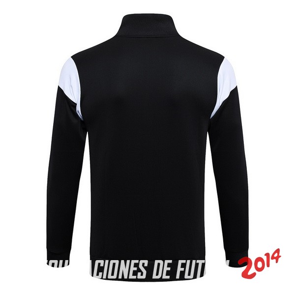 Ropa Deportiva Con Cremallera Larga AC Milan 2023/2024 Negro Blanco Rojo