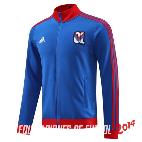 Ropa Deportiva Con Cremallera Larga Lyon 2023/2024 Azul Rojo