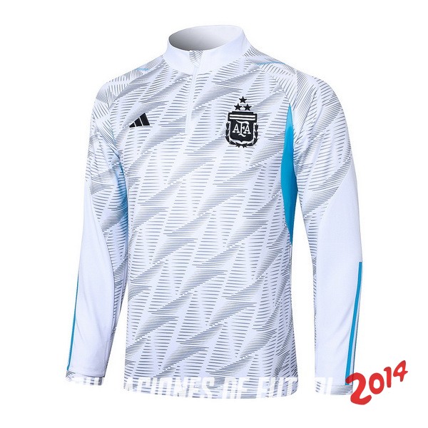 Sudadera Entrenamiento Argentina 2023 Blanco Azul