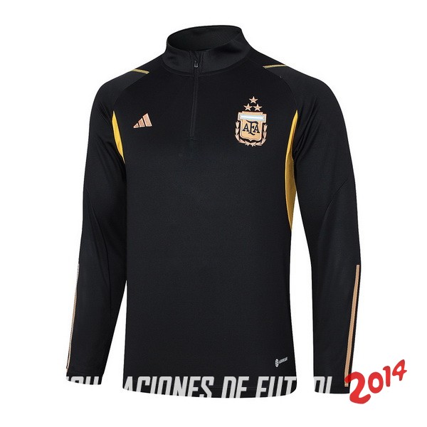 Sudadera Entrenamiento Argentina 2023 Negro Amarillo