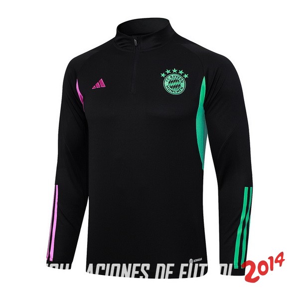 Sudadera Entrenamiento Bayern Múnich 2023/2024 Negro Purpura Verde