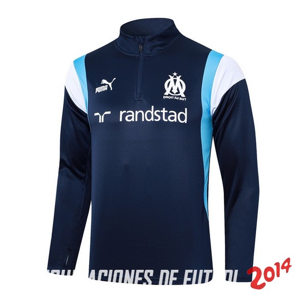 Sudadera Entrenamiento Marsella 2023/2024 Azul Blanco