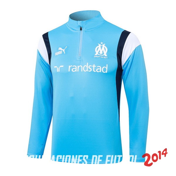 Sudadera Entrenamiento Marsella 2023/2024 Azul Claro Blanco