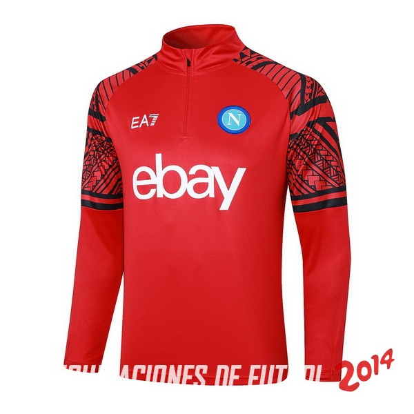 Sudadera Entrenamiento Napoli 2023/2024 Rojo