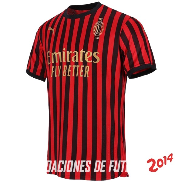 Tailandia Camiseta Del AC Milan Edición Conmemorativa 120th Rojo