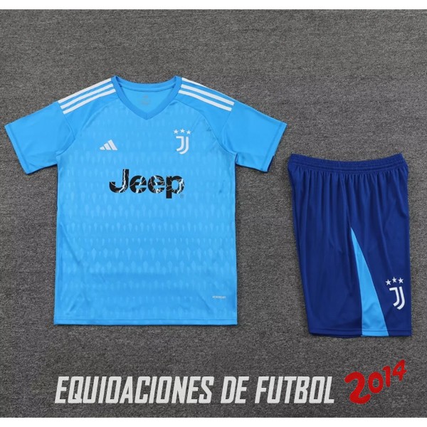 Tailandia Camiseta Del Conjunto Completo Hombre Juventus Portero 2023/2024 Azul