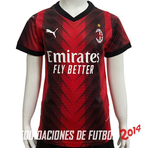 Tailandia Jugadores Camiseta Del AC Milan Nino Primera 2023/2024