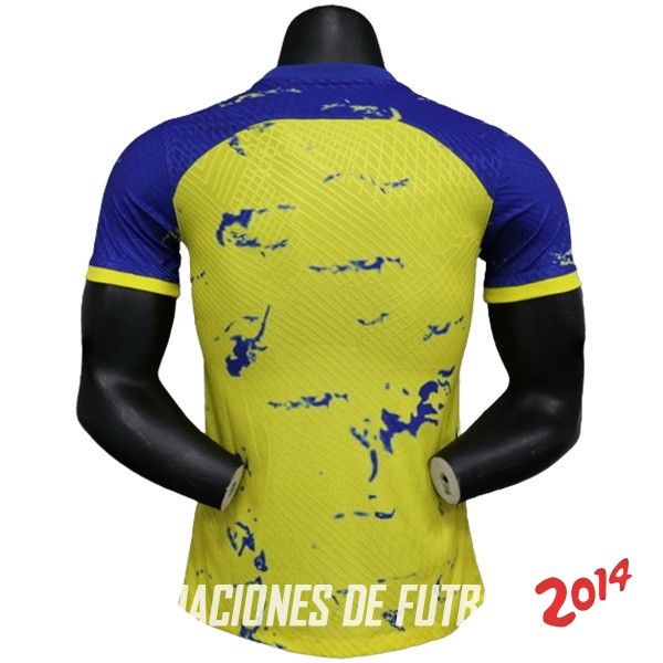 Tailandia Jugadores Camiseta Del Al Nassr Especial 2023-2024 Amarillo Azul