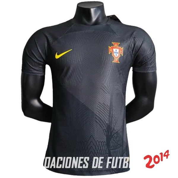 Tailandia Jugadores Camiseta Del Portugal Especial 2023 Gris Negro