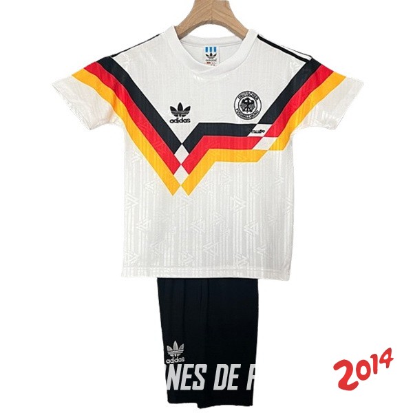 Camiseta Del Conjunto Completo Alemania Retro Nino Primera 1990