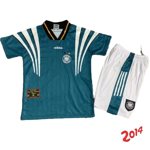 Camiseta Del Conjunto Completo Alemania Retro Segunda 1996